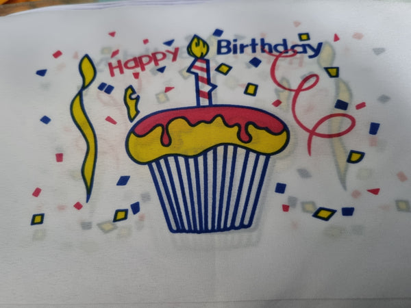 Happy birthday cake bunting 9m long