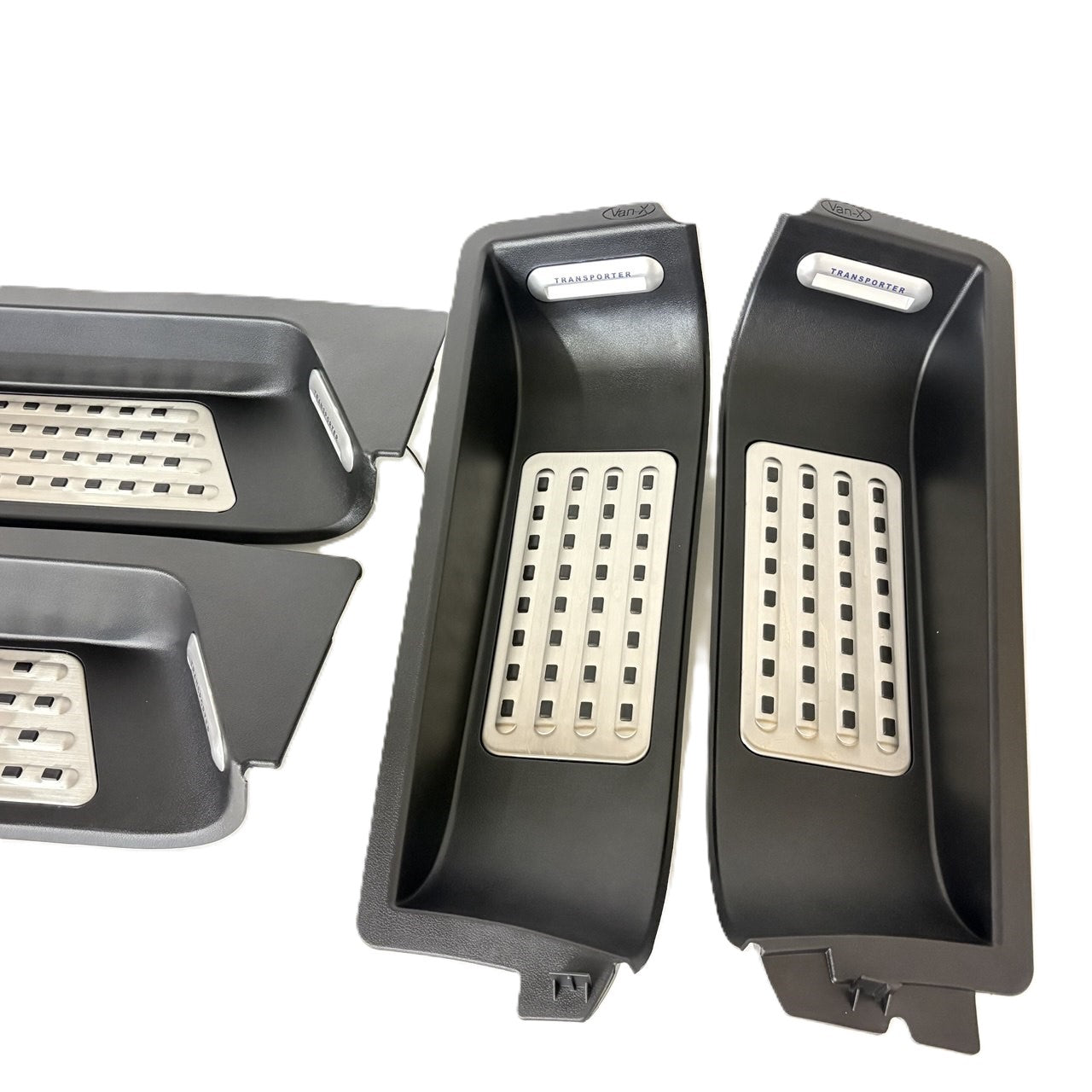 For VW T6.1 Caravelle Style Full Step (Set of 4) with Transporter LED Logo Lights | Van-X