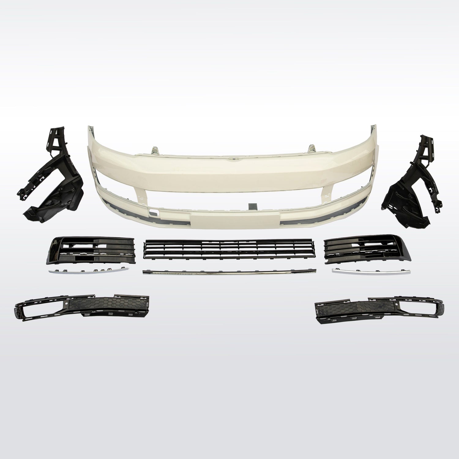 For VW T5.1 Transporter NEW Front Bumper T5-X Front Styling Upgrade Painted and ready to fit in 3 colour options