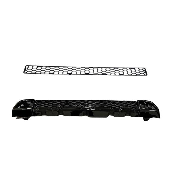 For Fiat Ducato / Ram ProMaster Front Honeycomb Bumper Grille Bundle 2pcs - Gloss Black | Van-X