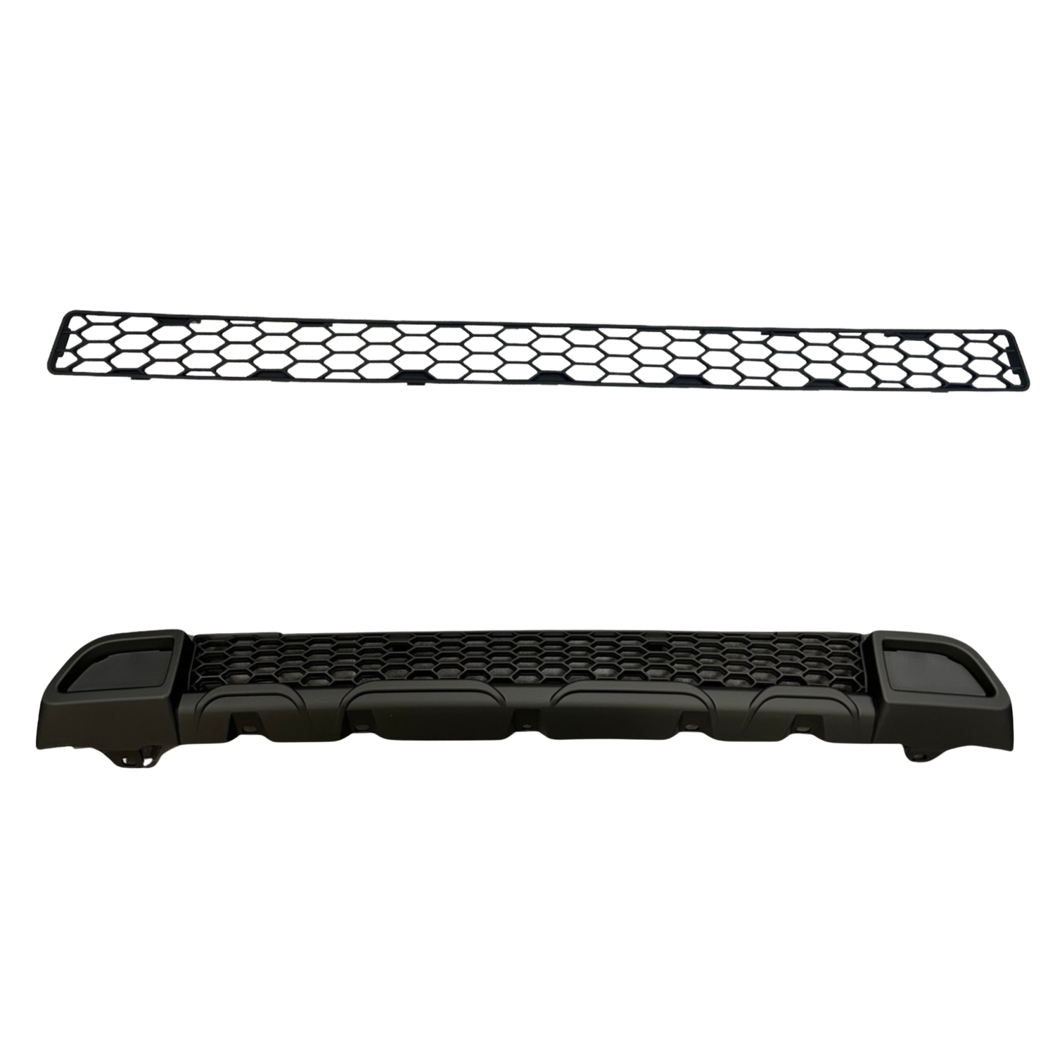 For Peugeot Boxer Front Honeycomb Bumper Grille Bundle 2pcs - Matte Black | Van-X