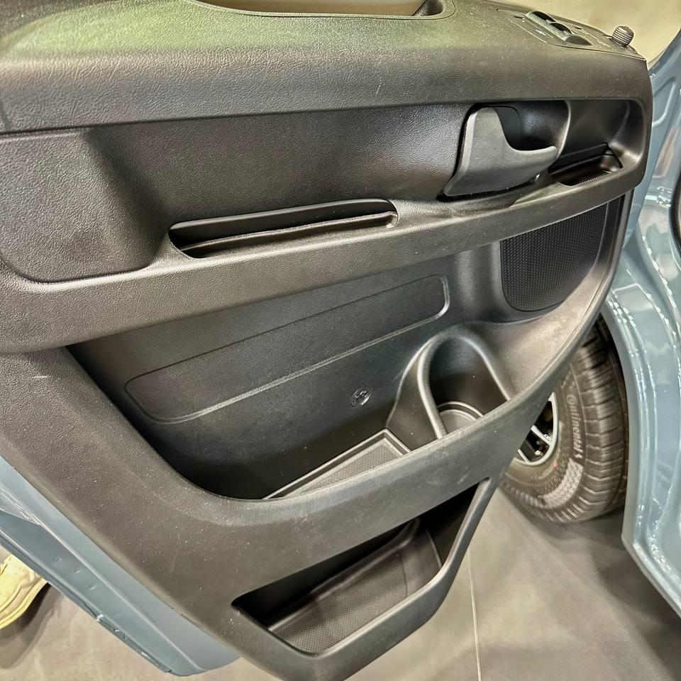For Peugeot Boxer Rubber Door Liner Pocket Inserts - Black - Van-X