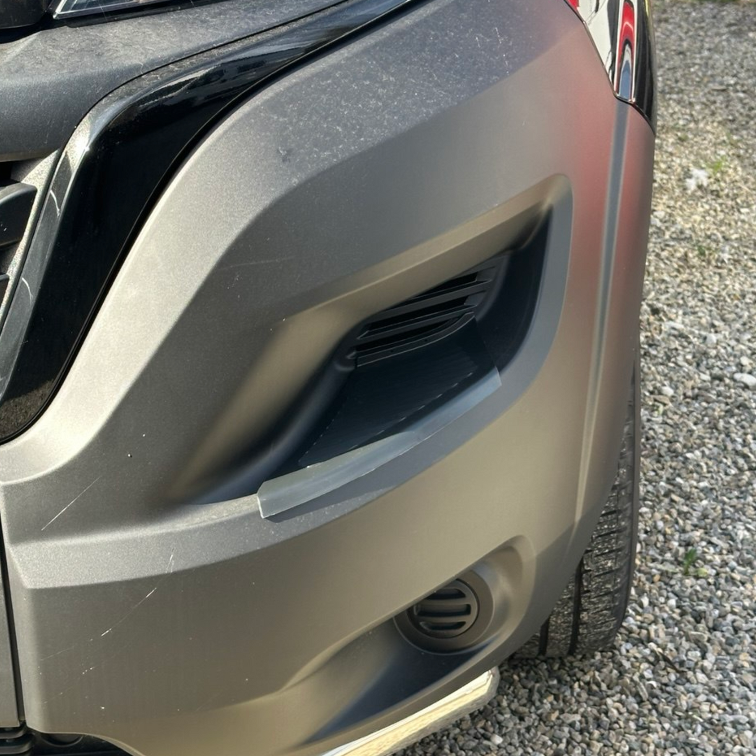 For Vauxhall Movano Front Bumper Foot Plate Protectors – Black, Set of 2 | Van-X