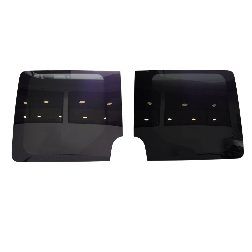 For New Shape Crafter Double Door Barndoor Glass Privacy Tinted ...