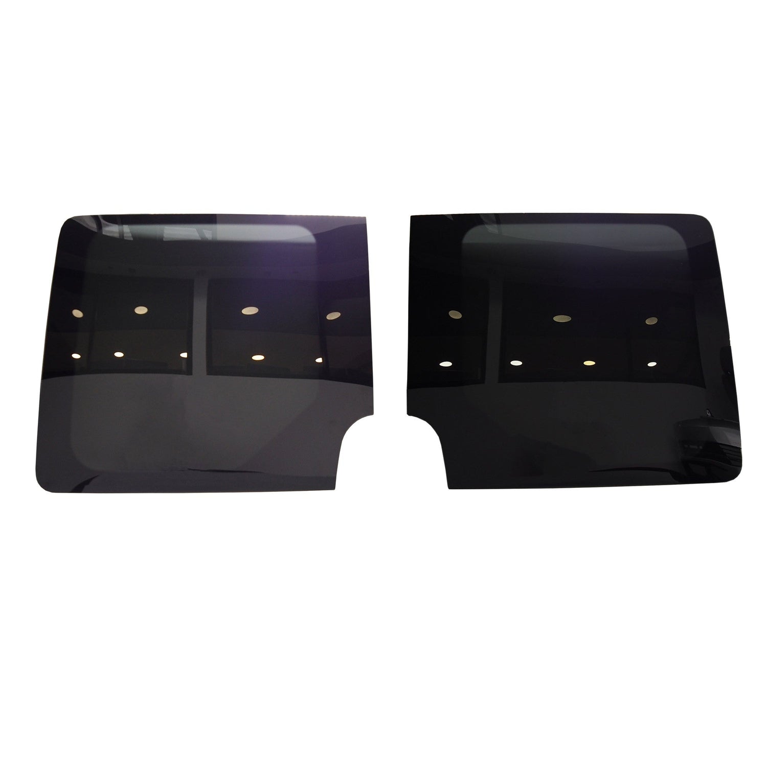 For New Shape Crafter Double Door Barndoor Glass Privacy Tinted