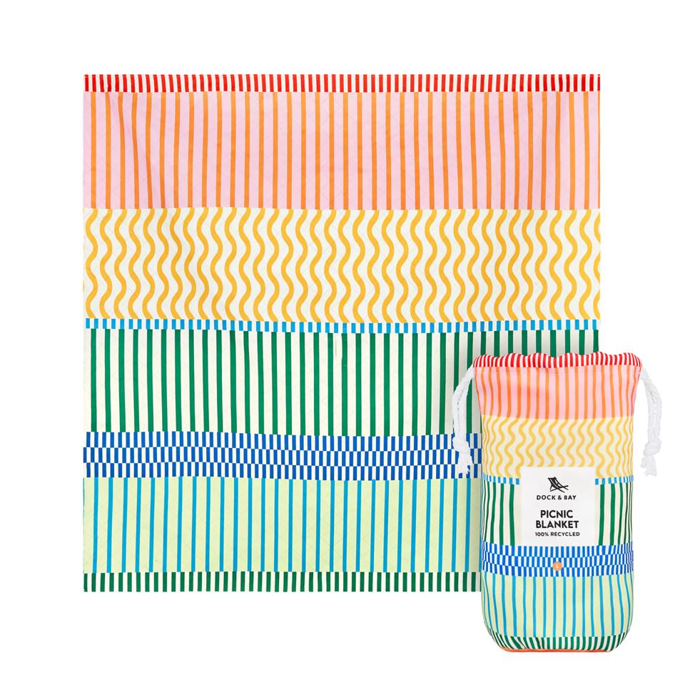 Stripe Up Your Life Picnic Blanket