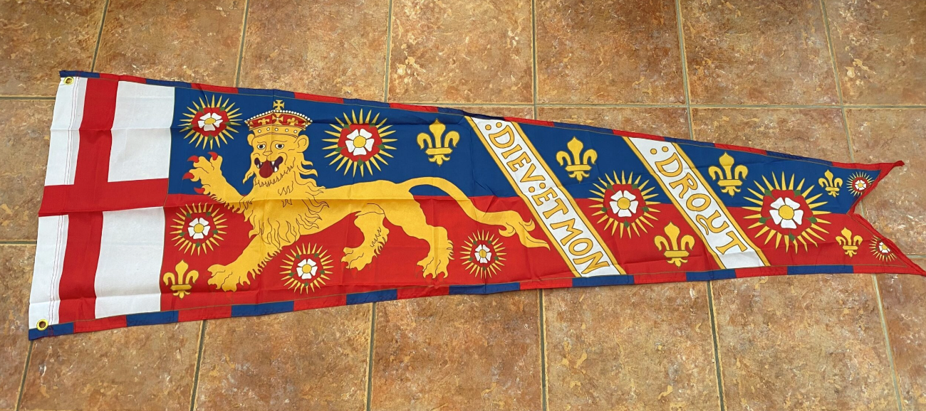 Henry VII  of England royal standard 200cm x 70cm polyester with 2 eyelets