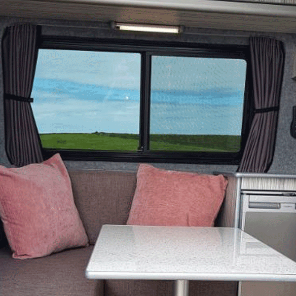 For Fiat Ducato Premium Window Curtains - Black/Grey - Custom Bundle Option | Van-X
