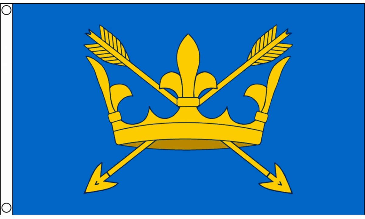 Suffolk flag 5ft x 3ft new style with eyelets high quality