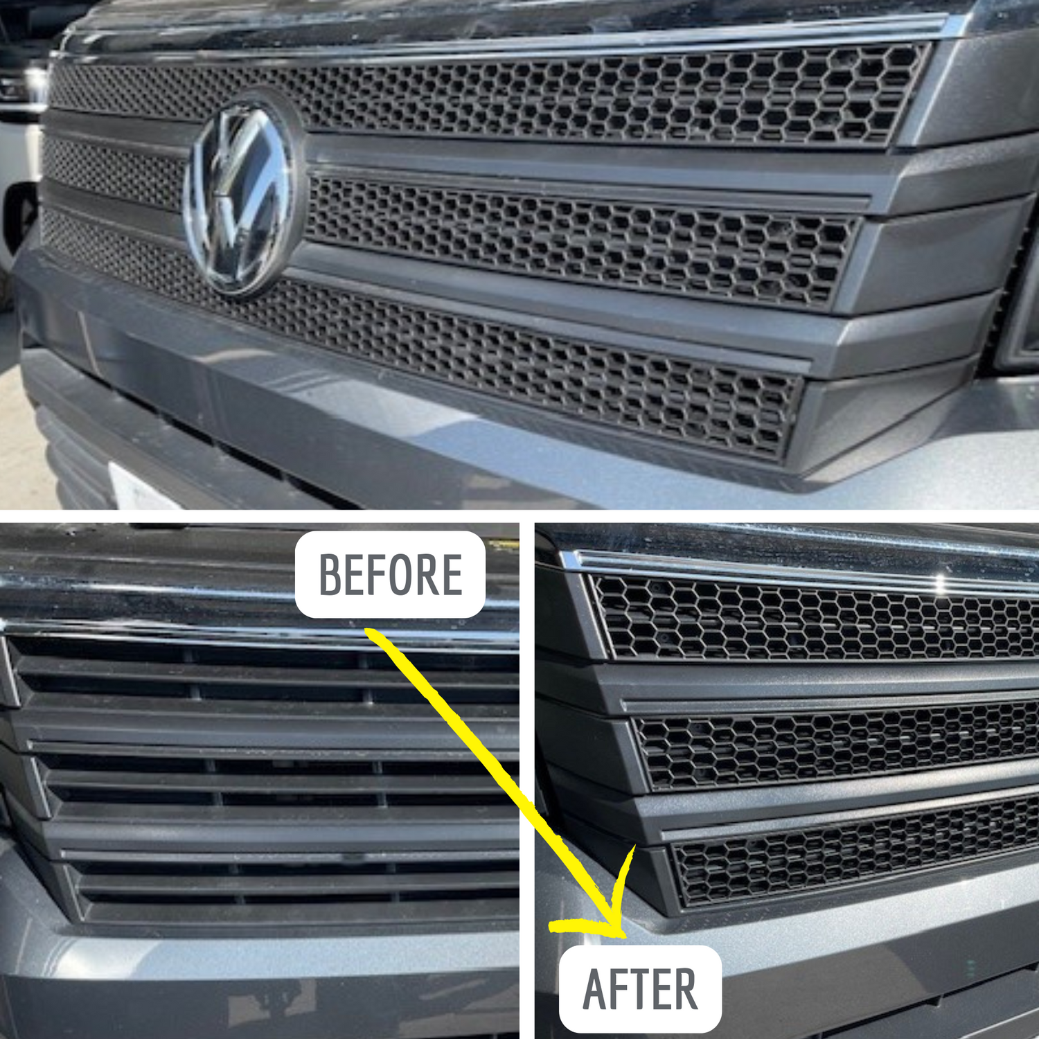 For VW Crafter New Shape Honeycomb Grille Inserts