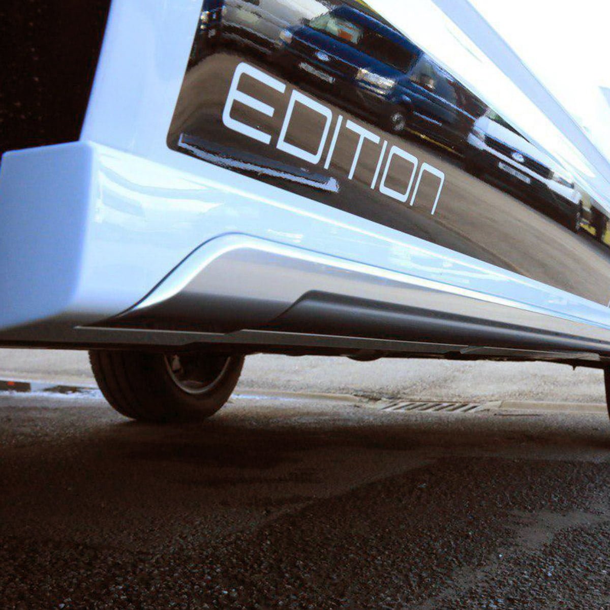 For VW T6.1 Transporter LWB Side Skirts Candy White Plastic Painted and Ready to Fit