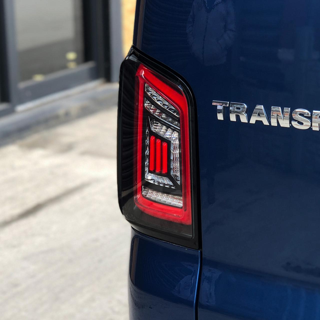 VW For T5.1 Transporter MK3.1 Van Tailgate LED Rear Lights Clear Ideal LED Full Frame Led Light- Bar