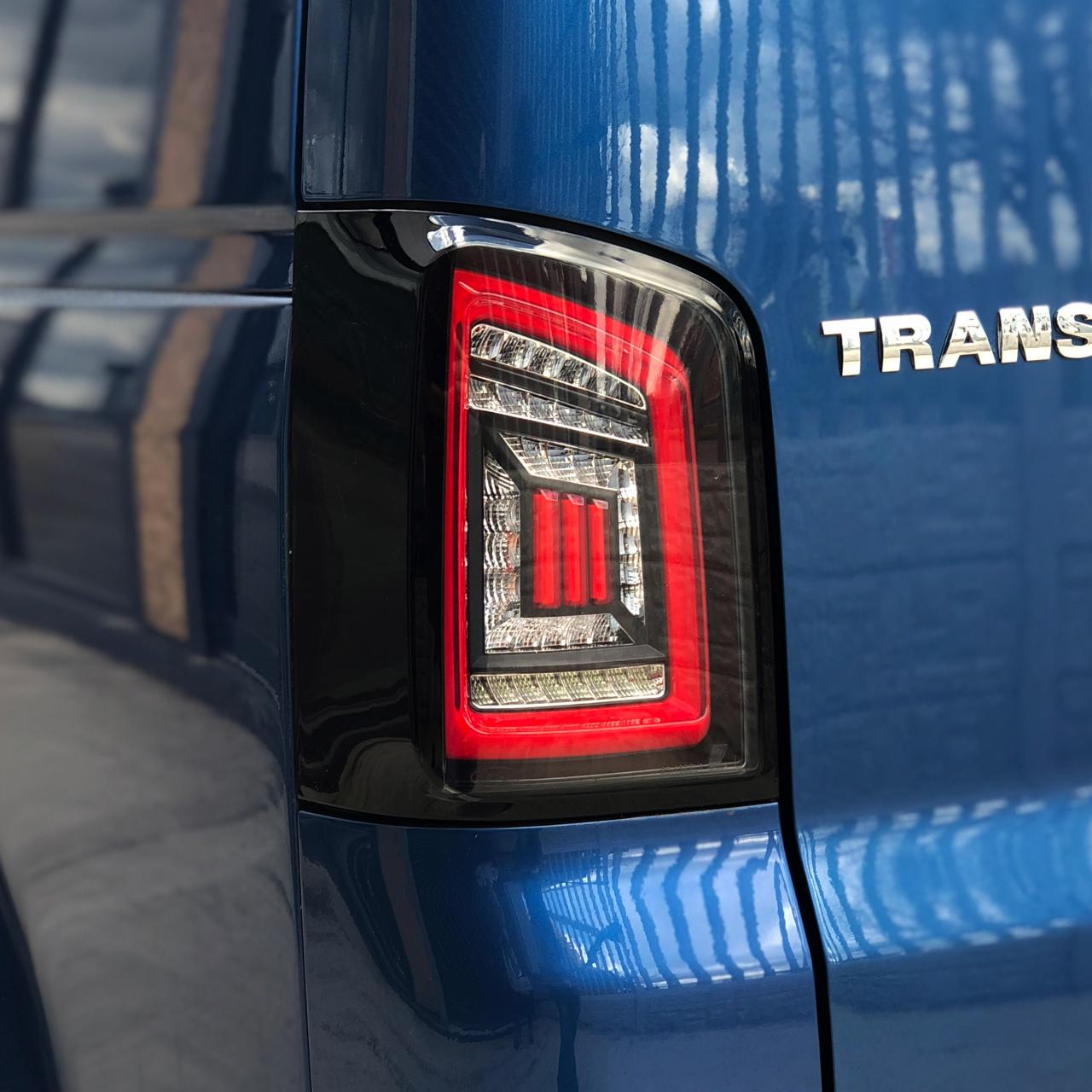 VW For T5.1 Transporter MK3.1 Van Tailgate LED Rear Lights Clear Ideal LED Full Frame Led Light- Bar