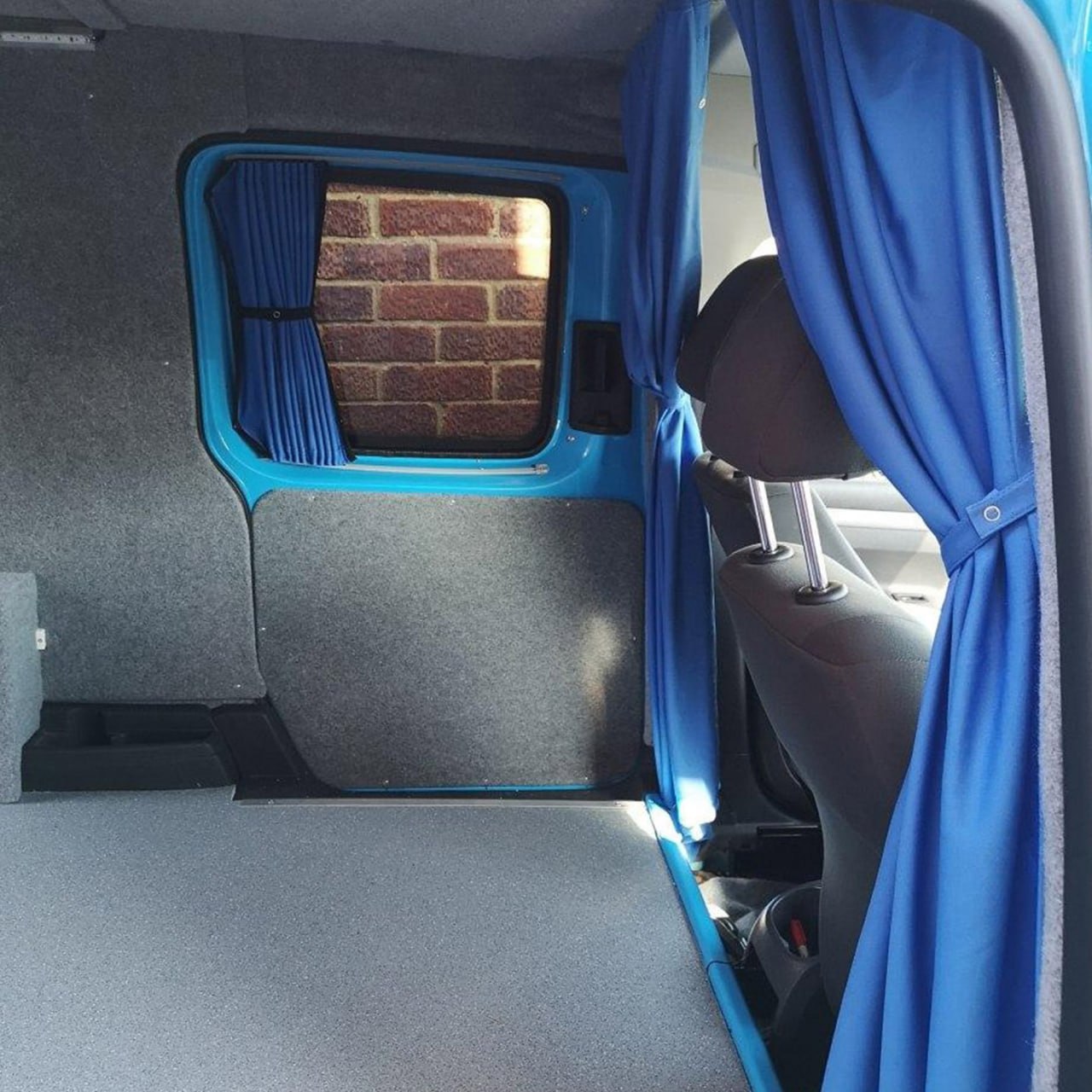 For Peugeot Expert Premium Window Curtains - Black/Blue - CREATE YOUR OWN BUNDLE! | Van-X