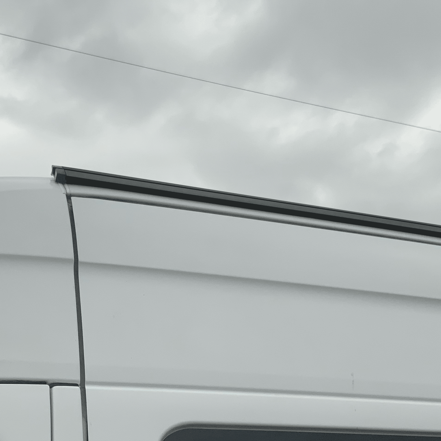 For VW Crafter Black Awning Rails  - Ideal for Campervan Drive-Away Awnings & Reimo Compatibility
