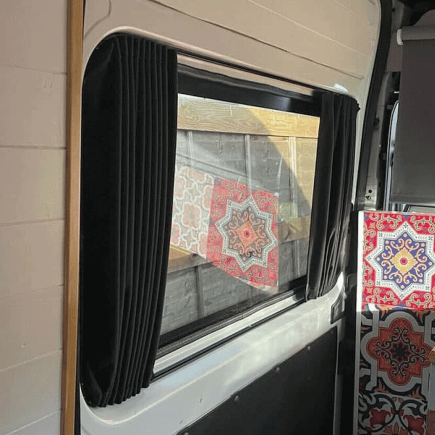 For Citroën Relay Premium 1 x Side Window Curtains | Van-X