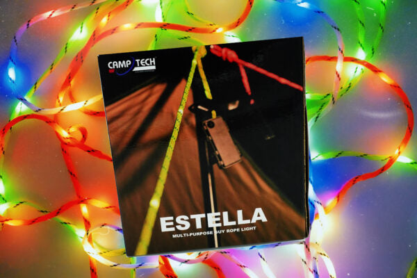 Estella LED rope light guy line for tent and awning ORANGE