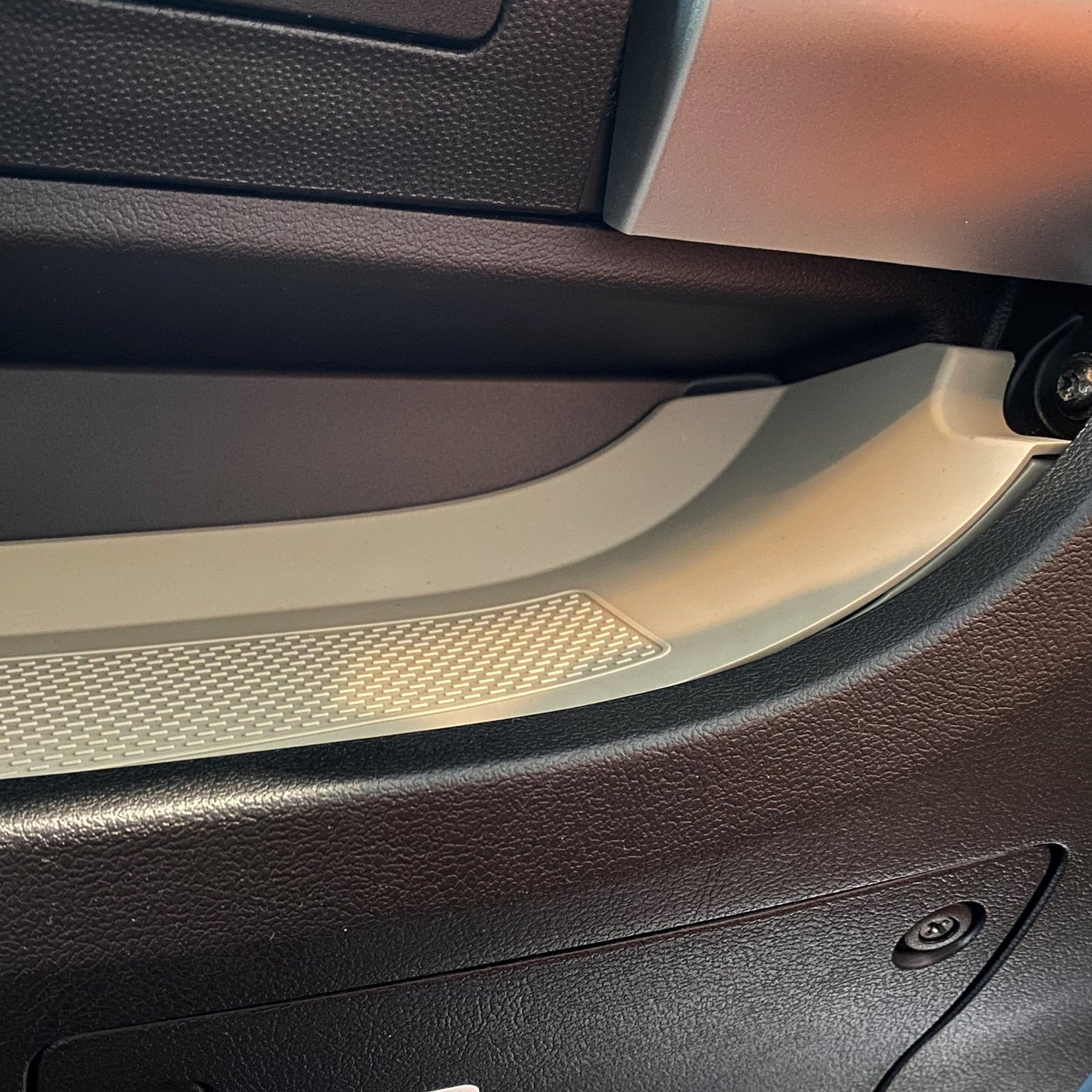 For Peugeot Boxer Lower Dashboard Rubber Inserts/Mats Light Grey autotrail motorhome, camper