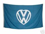 I love my Veedub heart logo flag - DARK BLUE 5ft x3ft