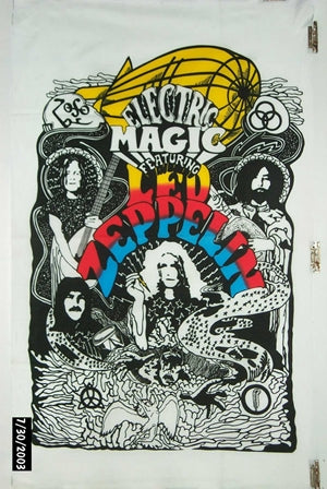 Led Zeppelin Flag 60s/70s Psychadelic Jimmy Paige Robert Plant