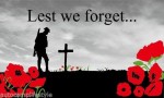 Lest we forget remembrance flag 8ft x 5ft New style with eyelets