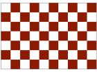 Chequered check flag maroon white 5ft x 3ft