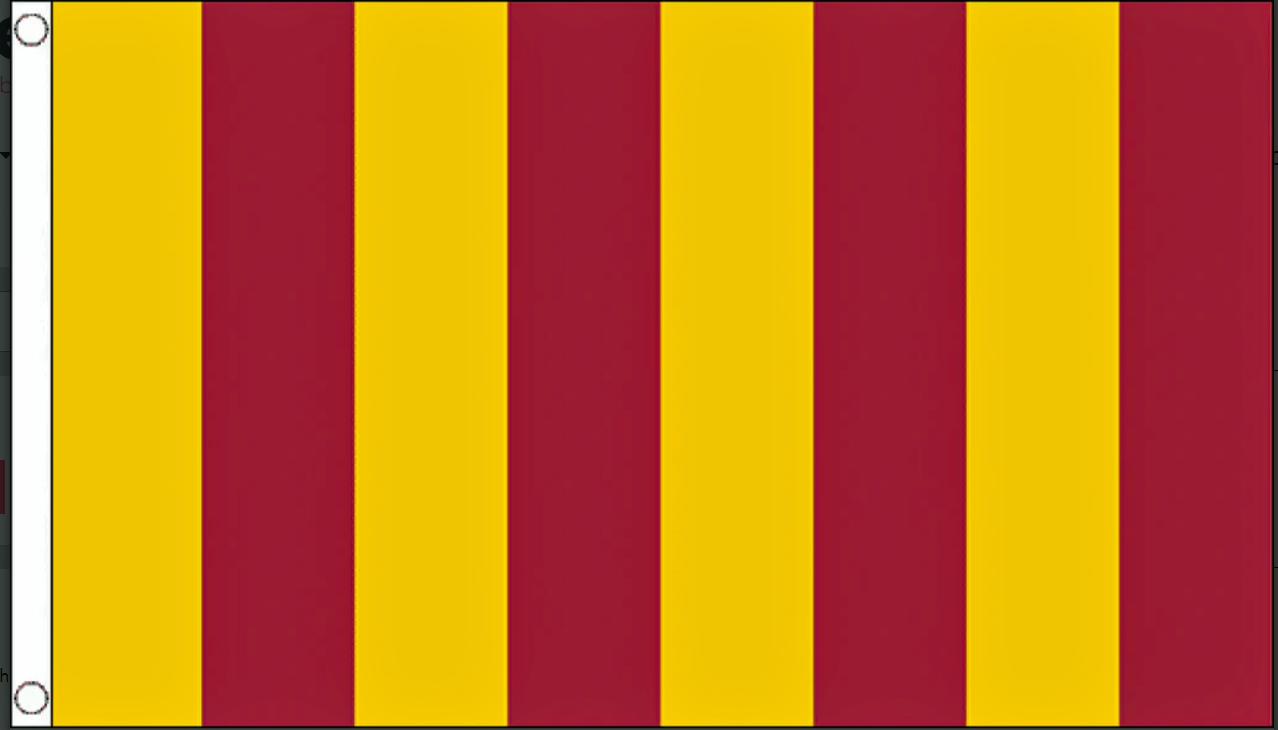 Northumbria flag 5ft x 3ft with eyelets