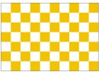 Chequered check flag orange white 5ft x 3ft
