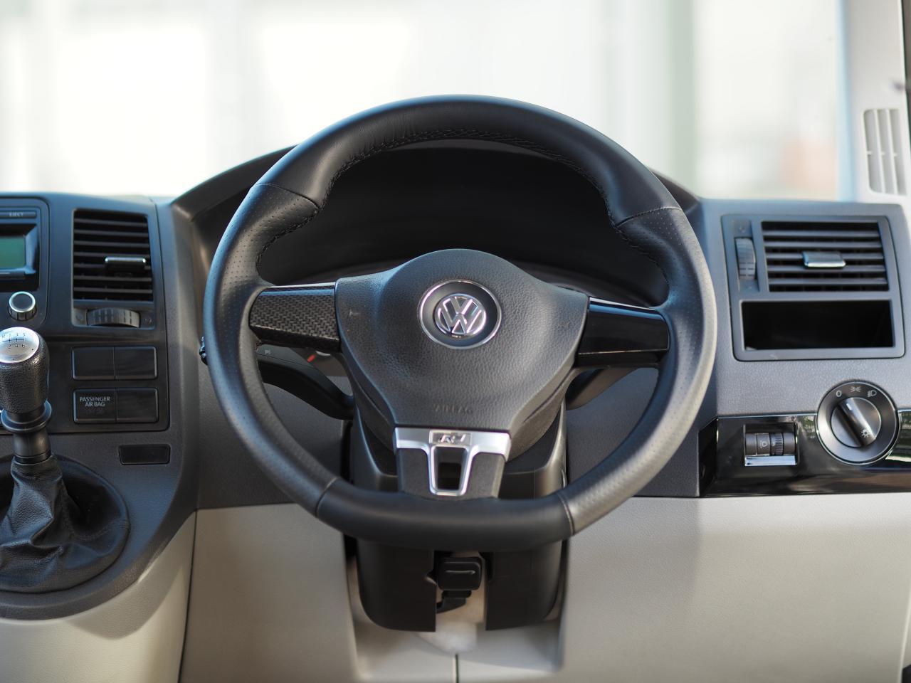For VW T5.1 Transporter Premium Leather Steering Wheel Replacement Upgrade