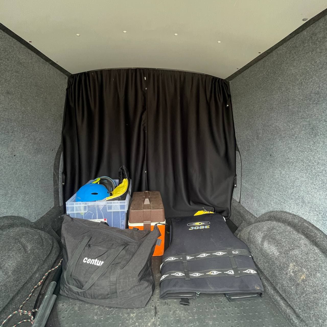 For VW T5,T5.1 Transporter Rear Seat Divider Curtain Kit with Rail Premium Quality - Van-X