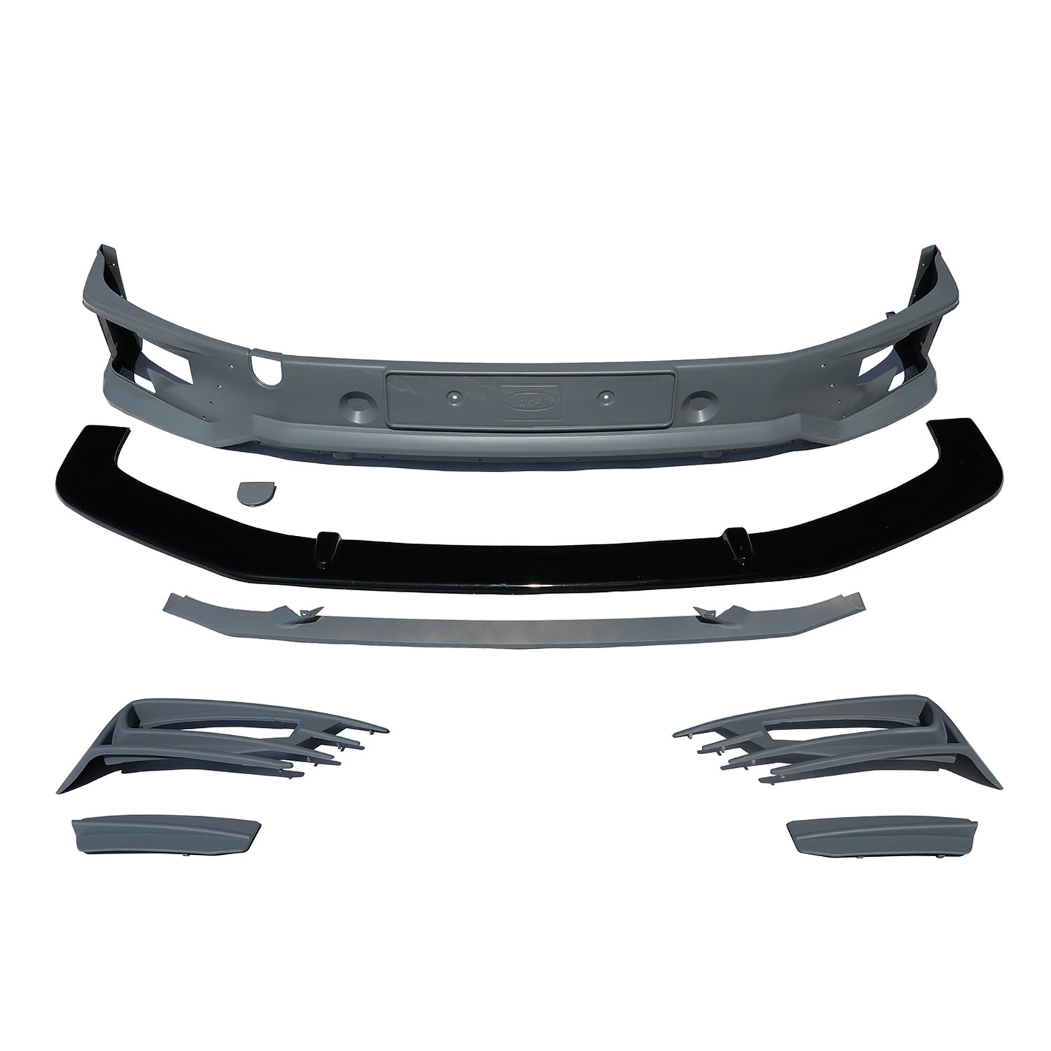 For VW T6 Transporter Front Sportline Spoiler and Splitter –  Painted & Ready to Fit | Front End Upgrade