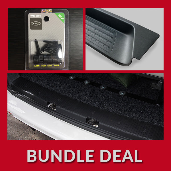 For VW T6/T6.1 V2 Barn door Threshold Cover + Side Step + Fitting Kit