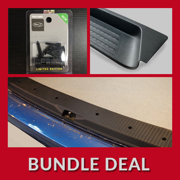 For VW T6 V2 Tailgate Threshold Cover + Side Step + Fitting Kit