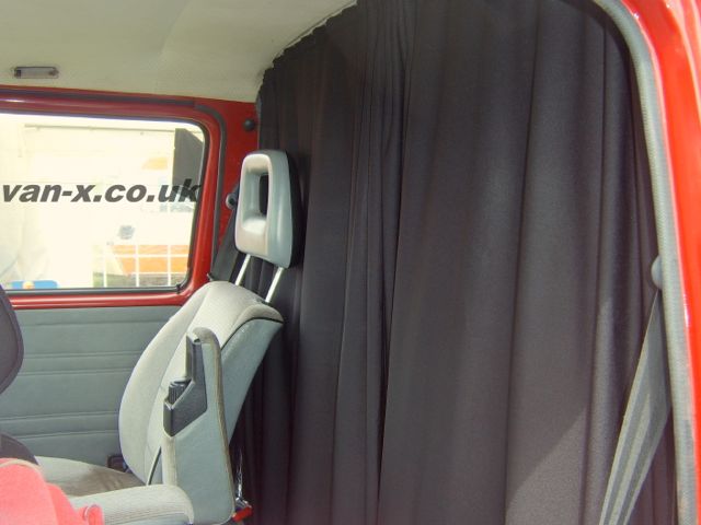 For VW T6,T6.1 Transporter Cab Divider Curtain Kit with Rail Premium Quality - Van-X