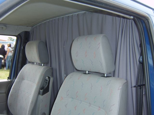 For Mercedes Dodge Sprinter Cab Divider Curtain Kit with Rail Premium Quality - Van-X