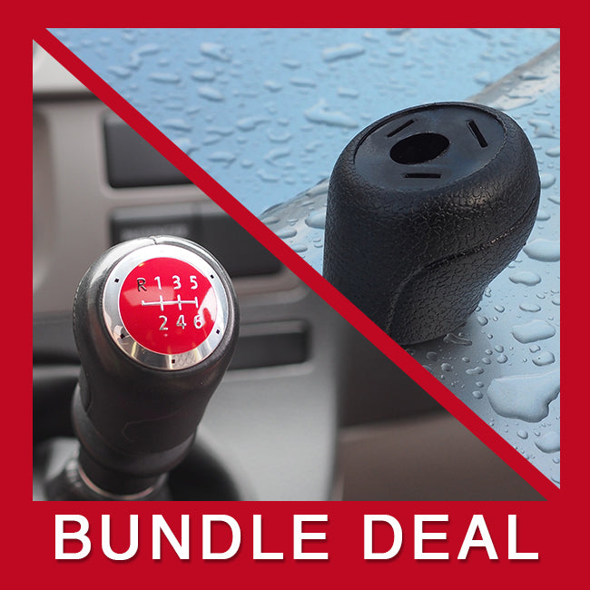 For VW T5, T6 van campervan Rubber Gear Knob + Knob Cap Bundle Interior parts and Styling