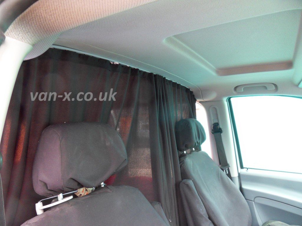 For Mercedes Vito Cab Divider Curtain Kit with Rail Premium Quality - Van-X
