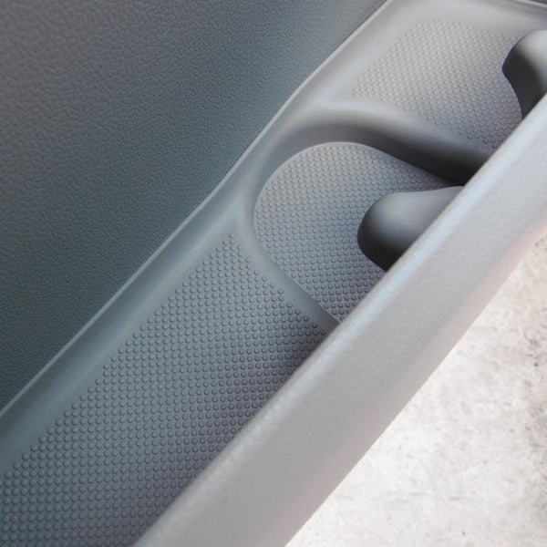 For VW T6 Camper Transporter Rubber Door Pocket Inserts – Grey Mat Set, Direct Fit