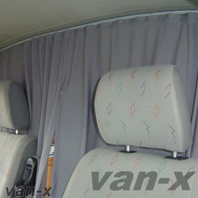 For Fiat Doblo Cab Divider Curtain Kit with Rail Premium Quality - Van-X