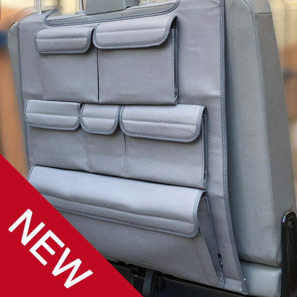 For VW T6 & T6.1 Transporter Back Seat Organiser – Premium Leatherette Storage | Van-X