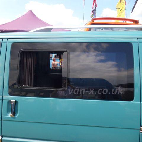 For VW T4 Transporter Side Window Sliding Glass Smoked | Van-X