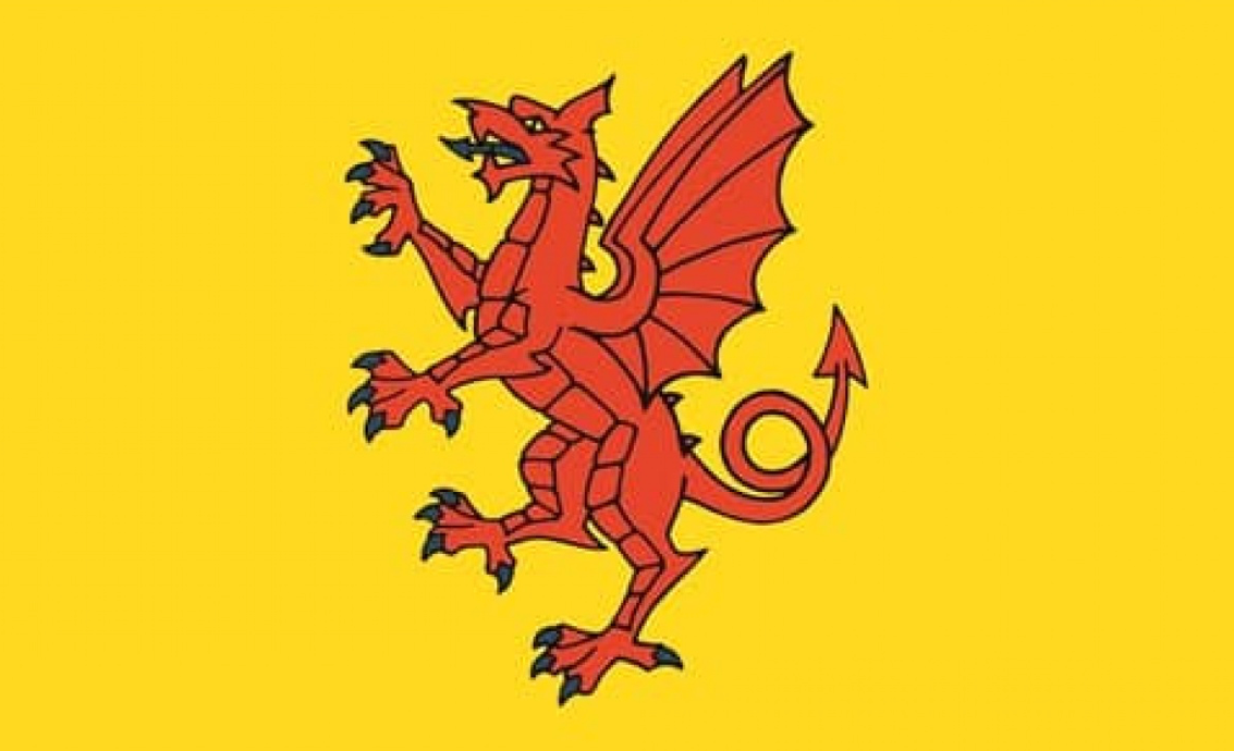 Somerset flag  3ft x 2ft with eyelets