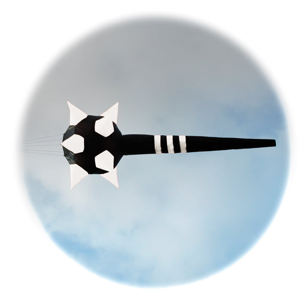 Spike Sock windsock - WHITE / BLACK line laundry by Spirit of Air