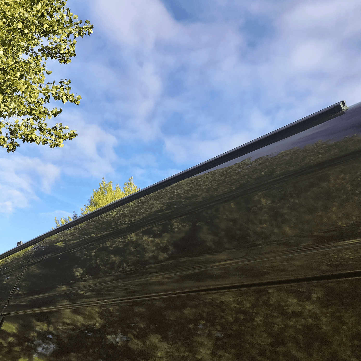 For Mercedes Sprinter / Dodge Sprinter Black Awning Rails -  Ideal for Campervan Drive-Away Awnings & Reimo Compatibility