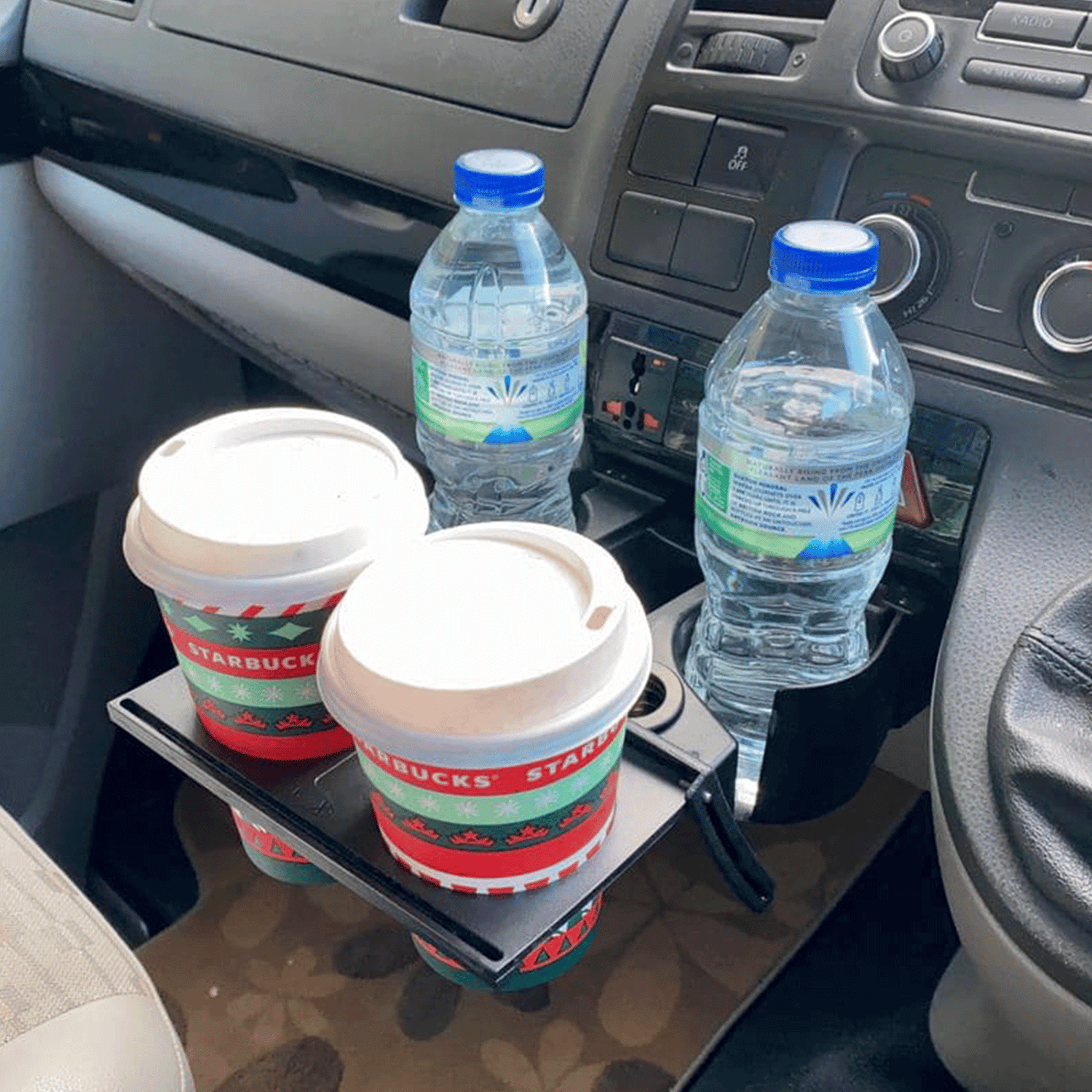 For VW T5 Transporter Campervan Cup Holder with Extension - 2 Extra Replacement Drink Holders