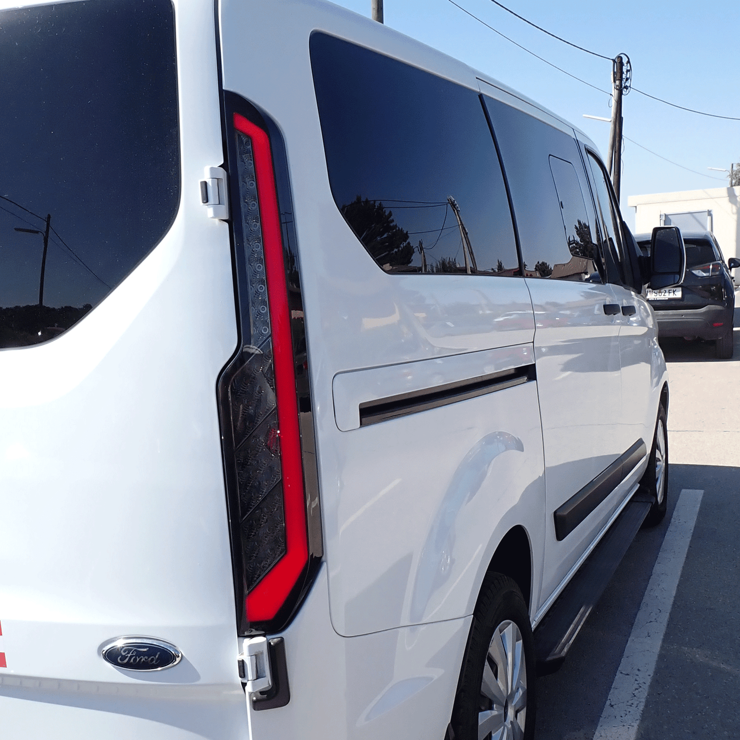 For Transit Custom MK2 LED Rear Lights Tail Lights – Sequential Indicators with Smoked Lenses