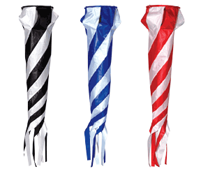 Turbo spinsock windsock 54" red / white