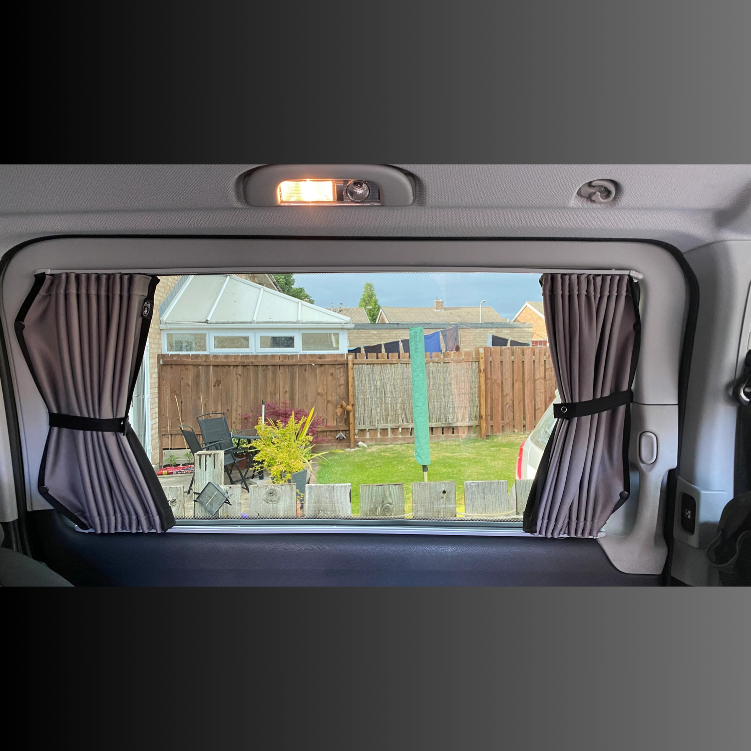 For Mercedes Vito MK2 Plastic Interior Premium Window Curtains - Black/Grey - CREATE YOUR OWN BUNDLE! Van-X
