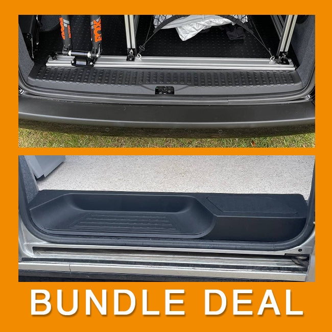 For VW T5, T5.1 V3 Tailgate Threshold Cover + Side Step