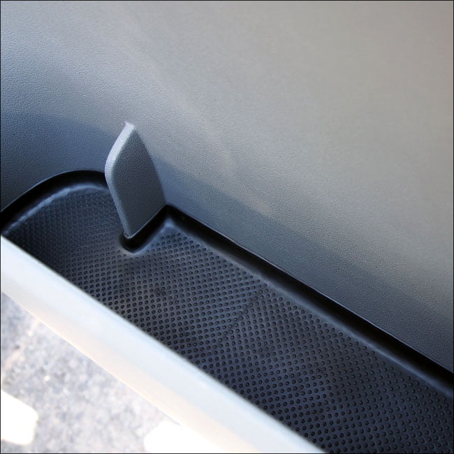For VW T5, T5.1 Door Pocket Inserts, Rubber, Door Liner (Black) Double Passenger + Driver Interior Styling